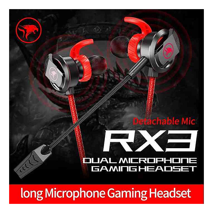 Plextone Mowi RX3 Dual Microphone Gaming Earphone